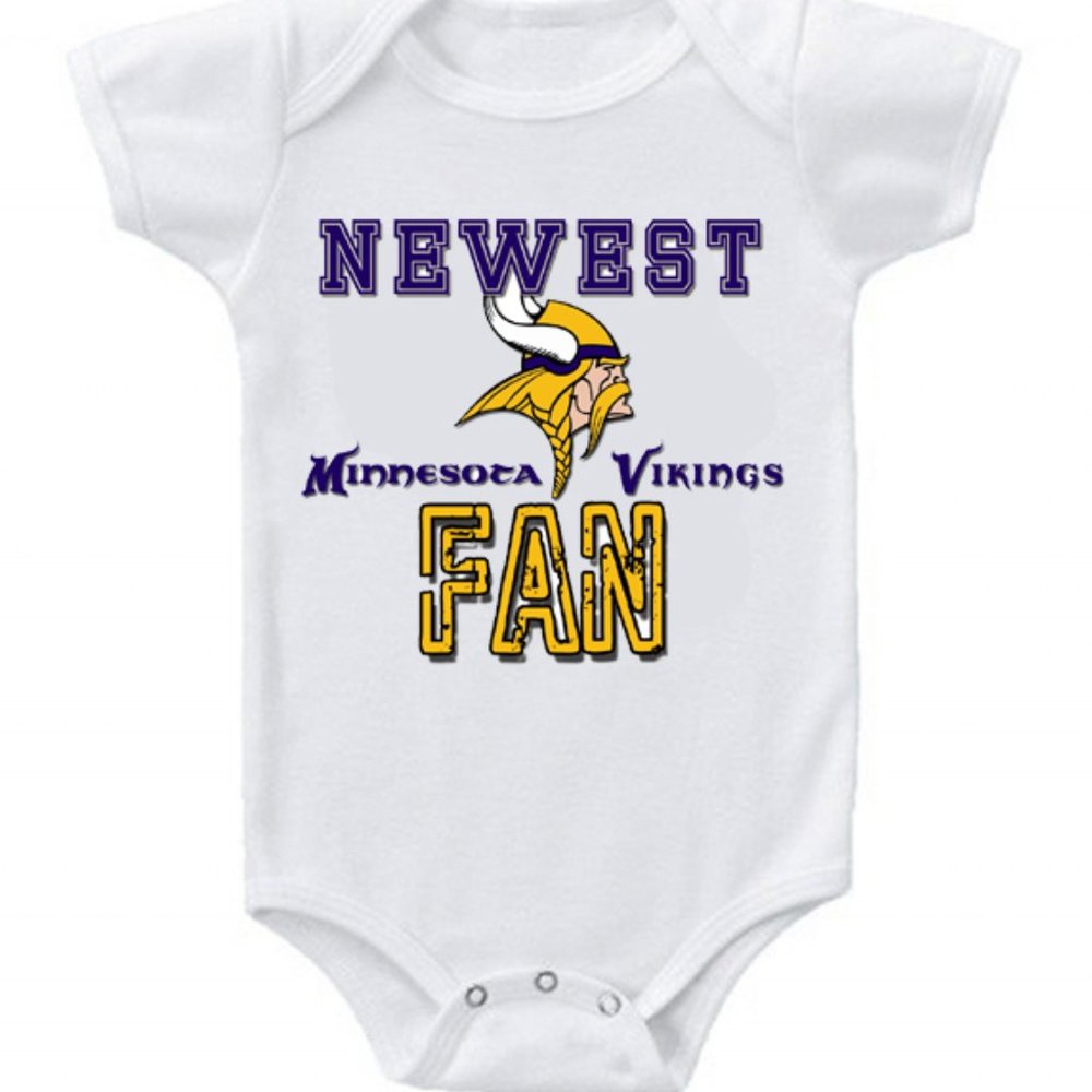 New Cute Football Baby One Piece Minnesota Vikings